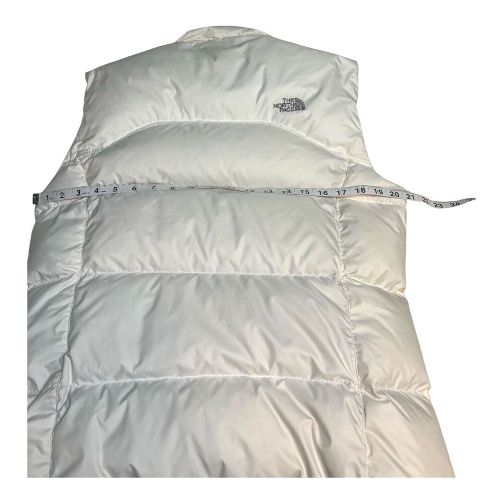 The North Face 550 Down Puffer Vest White Girls XL Youth Goose Down - Picture 5 of 12